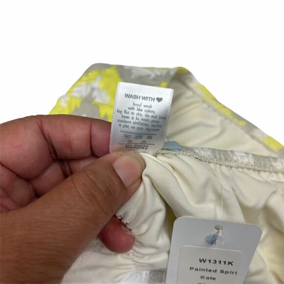 Eberjey Painted Spirit Kate Bikini Bottom Citrus L - Picture 10 of 11